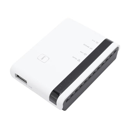 Wireless Print Server, Support up to 4 Printers with USB 2.0 Port and 100Mbps Network Bridge, for OS, Standalone Mode Available, Ideal for Homes, Warehouses, Stores (US Plug)