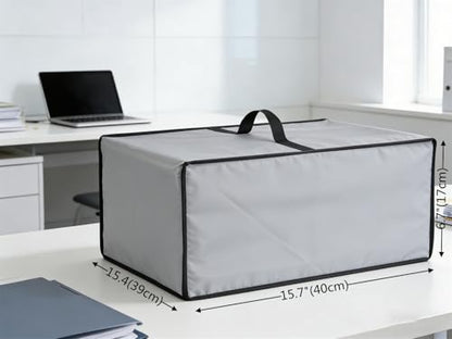 AF-WAN Printer Dust Cover for Canon PIXMA TS4320/TS6520 Wireless Color Inkjet Printer, 600D Nylon Waterproof Dustproof with Top Handle, Foldable & Easy to Use (Silver Grey) - color: Silver Grey