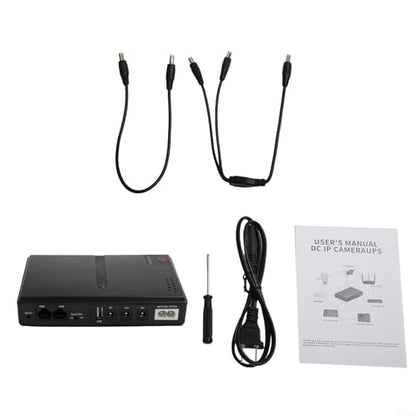 1018L Multi-Voltage DC UPS Backup Power Supply 5V 9V 12V Uninterruptible Power System for Router Phone Security Camera(1018L)