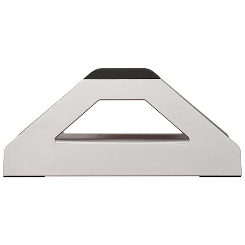 Vertical Laptop Stand, Space Saving Holder for MacBook with Tool-Free Width Adjustment, Pretty Anodized Aluminum for Desk, Universal Fit for 10-17" Laptop - color: Space Gray