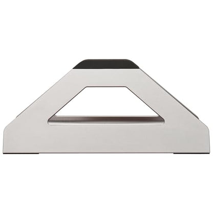 Vertical Laptop Stand, Space Saving Holder for MacBook with Tool-Free Width Adjustment, Pretty Anodized Aluminum for Desk, Universal Fit for 10-17" Laptop - color: Space Gray