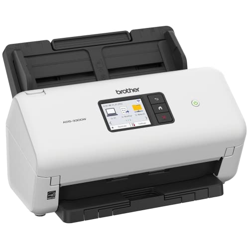 Brother ADS-3300W Wireless, High-Speed Desktop Scanner | 2.8-inch Touchscreen | Scans Up to 40ppm1 - style: New