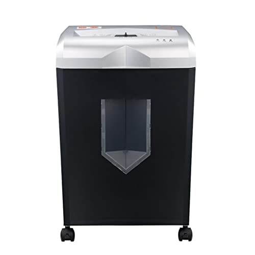 Cross-Cut Paper Credit Card Shredder Drawer Type 18 Liter Basket Overload Capacity Protection