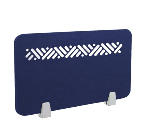 Acoustic Desk Divider, Felt Partition Panel, Noise Reducing for Office, School, Home Use, Marine Blue, 50x40cm, Minimize Sound & Visual Distractions - color: Marineblau, size: 50x40cm