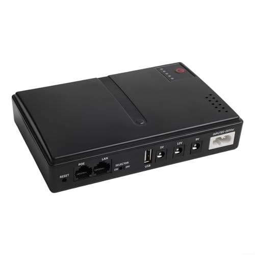 1018L Multi-Voltage DC UPS Backup Power Supply 5V 9V 12V Uninterruptible Power System for Router Phone Security Camera(1018L)