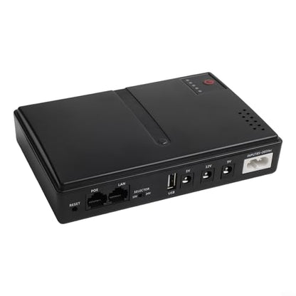 1018L Multi-Voltage DC UPS Backup Power Supply 5V 9V 12V Uninterruptible Power System for Router Phone Security Camera(1018L)