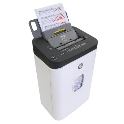 HP - Micro Cut Paper Shredder, 12-Sheet Manual, 150-Sheet Auto Feed | Micro Cut High Security Shredding, Auto Feed And Manual Capacity, Continuous Performance, Large Capacity, Rolling Casters - size: 150 Sheet