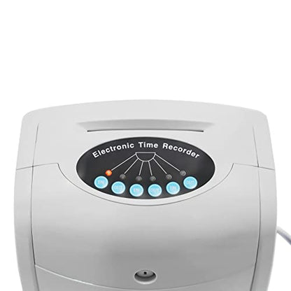 Time Clocks for Small Business, LED Display Time Clock Bundle with 50 Cards, 1 Backup Ribbon & 2 Keys in/Out Time Attendance Machine Employee Attendance Punch Recorder