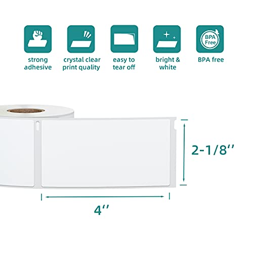 2640 Labels Replacement Compatible for DYMO 30323 2-1/8x4 Shipping and Address Labels (Not for Dymo 550, 5XL) Used with Labelwriter 450,450 Turbo,4XL,LabelChoice 12 Rolls 2.125x4 Direct Thermal Labels - color: Dm30323-12 Rolls