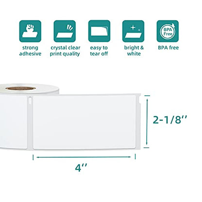 2640 Labels Replacement Compatible for DYMO 30323 2-1/8x4 Shipping and Address Labels (Not for Dymo 550, 5XL) Used with Labelwriter 450,450 Turbo,4XL,LabelChoice 12 Rolls 2.125x4 Direct Thermal Labels - color: Dm30323-12 Rolls