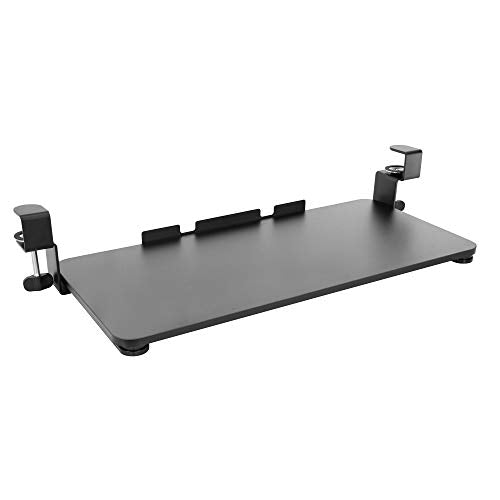 Mount-It! Clamp-On Under Desk Keyboard Tray, No-Drill, Fits Desks to 1.5 in
