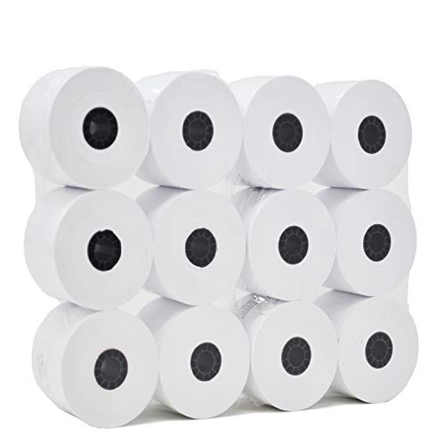 (50 Rolls) 2 1/4 x 150 ft White Adding Machine Tape Paper Rolls Premium One Ply Register/Adding Machine/Calculator Paper Rolls Printing Calculator 10 Key