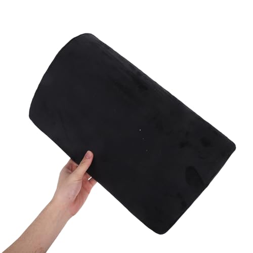 Yardwe -Desk Memory Foam Foot Cushion with Handle, Non-Slip Washable Black Footrest for Office, Home, Travel Comfort and Leg Support