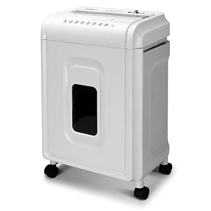 Aurora High-Security 8-Sheet Micro-Cut Paper, CD/DVD and Credit Card Shredder, White/Gray - style: 8-Sheet Microcut / P4