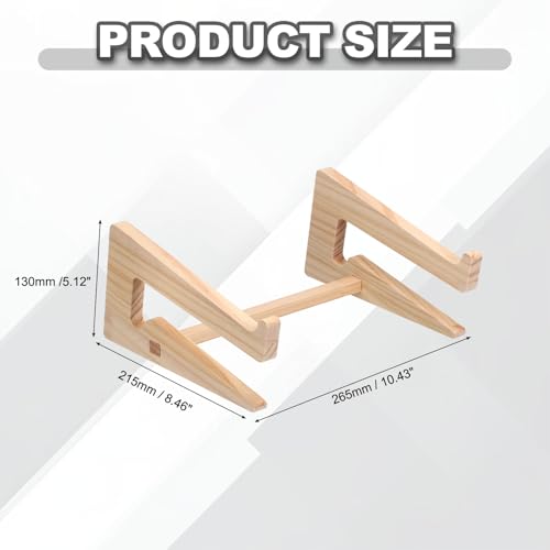 PATIKIL Wooden Laptop Stand 1Pack Dual-Use Laptop Stand Vertical for 10-15 - size: 10-15 Inch