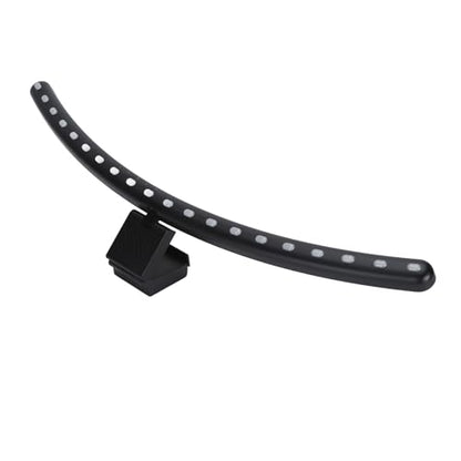 Focket RGB Monitor Light Bar, 2 in 1 Curved 7 Colors TV Backlight Computer Light Bar, Voice Activated Screen Light Bar with Timer, Stepless Dimmer, Dynamic Music Rhythm, Touch Control