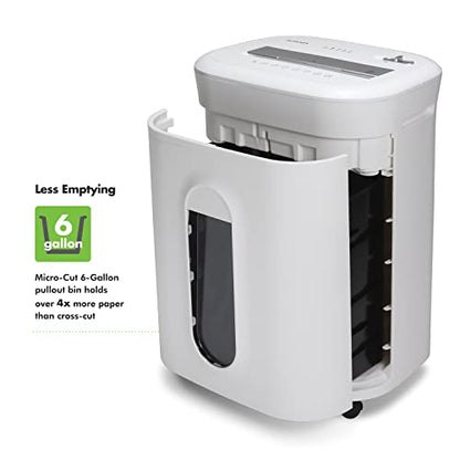 Aurora Professional Grade 10-Sheet High Security Micro-Cut Paper and Credit Card Shredder/ 60 Minutes/Security Level P-5, White - style: 10-Sheet Microcut 60 Min/ P5
