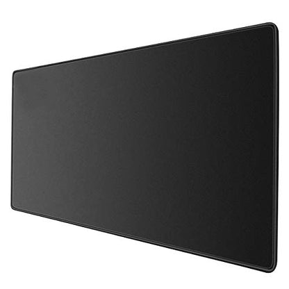 JIALONG Large Gaming Mouse Pad, XXL Desk Mousepad with Stitched Edges, Non-Slip Base Keyboard Pad for Gamer, Office & Home Classic Black - color: Black