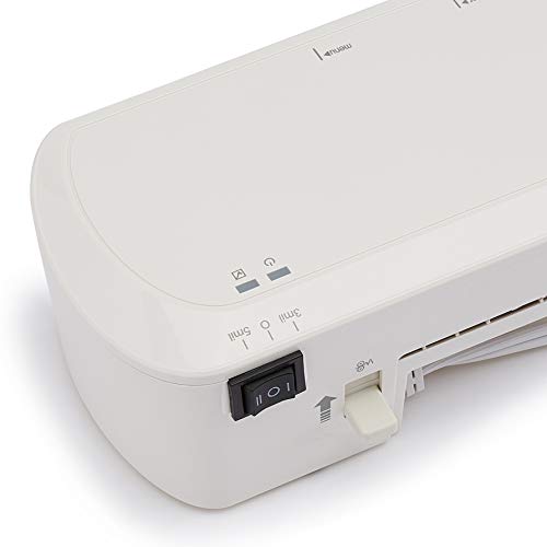 Amazon Basics 12-Inch Thermal Laminator Machine, Easy to Use for Home Office or School, White - size: 12-Inch