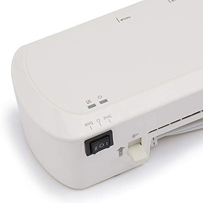 Amazon Basics 12-Inch Thermal Laminator Machine, Easy to Use for Home Office or School, White - size: 12-Inch