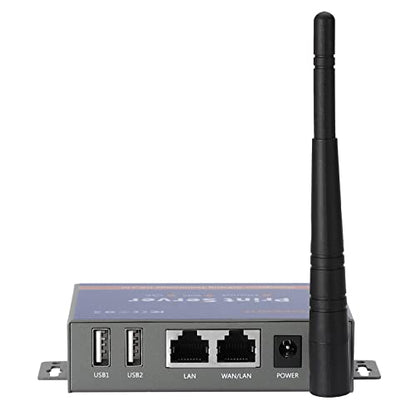 Wireless Print Server for USB Printer (NOT Plug&Play), 2 Port USB Print Server, Convert Wired Printer to Wireless WiFi Ethernet Networking - Windows Mac Linux Compliant - CR202