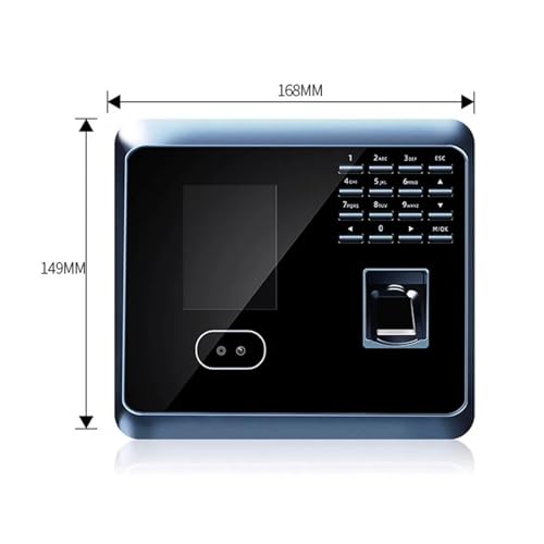 UF100 Face Recognition Time Attendance Machine, WiFi Fingerprint Reader, Face Clock for Small Businesses and Offices for Small Businesses,Black,IC