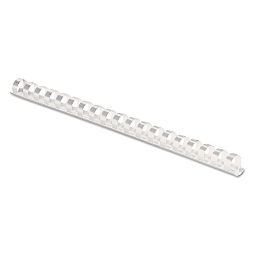 Fellowes 52371, Plastic Combs - Round Back, 3/8", 100 pack, White - color: White