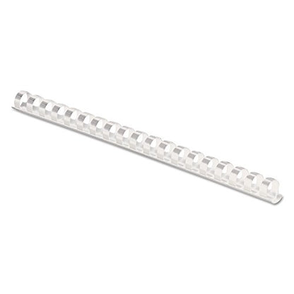 Fellowes 52371, Plastic Combs - Round Back, 3/8", 100 pack, White - color: White