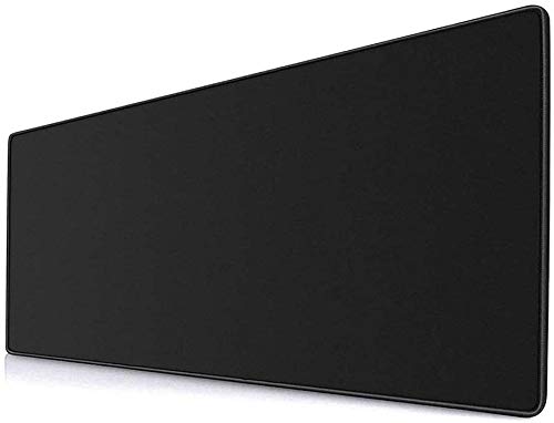 Gaming Mouse Pad XXL Extended Desk Pad & Thick Large (800x300x3 mm) Computer Keyboard Mousepad Mouse Mat (80x30 Black) - color: 80x30 Black