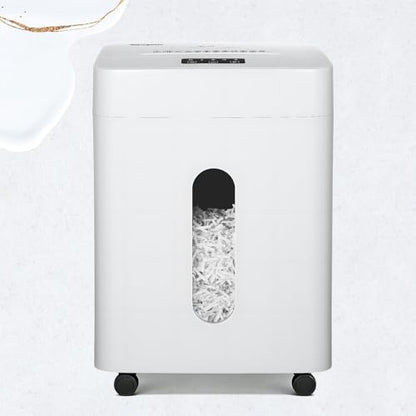 Wingwise Ultra Low Noise 42dB Paper Shredder for Home Office | 15 Sheets, P-4, 30 Mins Runtime, 6.6 gal, Corss Cut, Shreds CDs & Credit Cards