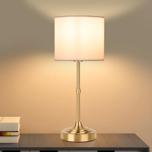 HAPYGI Portable Cordless Table Lamp,Built-in 5200mAH Rechargeable Battery, Dimmable Touch Wireless Light, Bed Side Metal Desk Lamp，Restaurant/Bedroom/Bar/Coffee/Night Light (Antique Brass) - color: Antique Brass