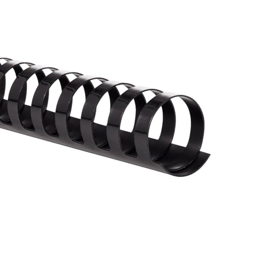 Mead CombBind Binding Spines/Spirals/Coils/Combs, 1", 200 Sheet Capacity, Black, 125 Pack (4000137) - size: 1"