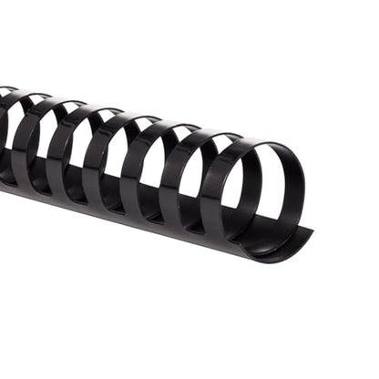Mead CombBind Binding Spines/Spirals/Coils/Combs, 1", 200 Sheet Capacity, Black, 125 Pack (4000137) - size: 1"