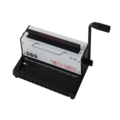 Binding Machine, 34 Holes Office Manual Wire Coil Spiral Binding Machine Punching Binding Capacity（quare Hole）