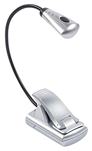 LIGHT IT! By Fulcrum, 20010-301 MultiFlex LED Reading Light, Silver, Single Pack