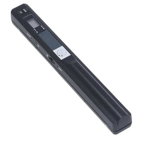 Portable Scanner, UP to 900 DPI Handheld Photo Scanner, for A4 Documents Photo Pictures Receipt, JPG/PDF Format Selection, for Home or Office (Black) - color: Black