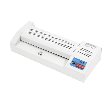 Electric Thermal Laminator Machine,A4/A3 Paper Hot/Cold Roll 12.6inch Laminating Width Device with with Four Rollers and a Switching Button for Offices Homes Schools