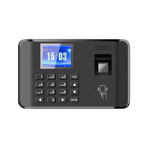 Intelligent Biometric Fingerprint Password Attendance Machine Time Clock Employee Checking-in Recorder LCD Screen Voice Prompt