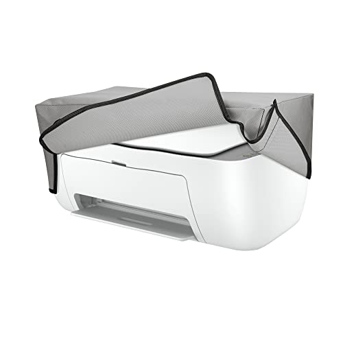 kwmobile Dust Cover Compatible with HP DeskJet 2755e / DeskJet 2720e / 2710e / 2820e / 2721e - Printer Case - Fabric Protector Cover - Light Grey - color: Light Grey