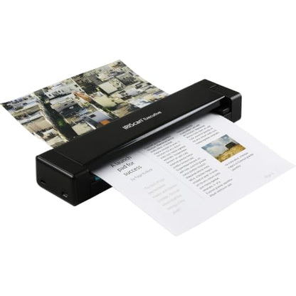 IRISCan Executive 4 Duplex Portable Mobile Document & Receipts Portable Color Scanner USB Powered, 1Click Scan to PDF, Full OCR 138 Languages, Scan to PDF/Word/XLS/JPG/Cloud/,Business Cards & Receipts