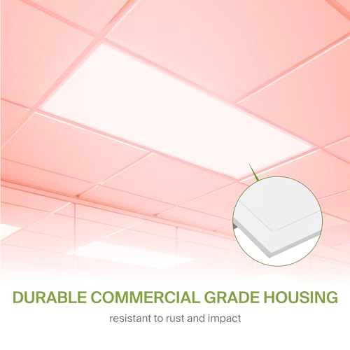ASD 2 Pack 2x4 Smart RGBW LED Flat Panel Light - 40W UL | 4961LM 3500K 4000K 5000K Selectable Dimmable 2x4 LED Drop Ceiling Light Fixture | RGB Lights WiFi App Controlled Alexa & Google Assistant
