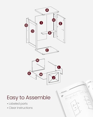 VASAGLE File Cabinet, Filing Cabinet with 2 File Drawers, Printer Stand, Fit A4, Letter Size, Hanging File Folders, Modern Farmhouse Style, for Home Office, Honey Brown UOFC048T41 - color: Honey Brown, style: 2 Drawers