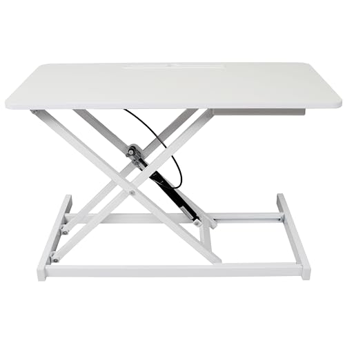 31.5" Height Adjustable Standing Desk: Office Desk with Keyboard Tray