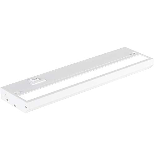 LED Under Cabinet Lighting Hardwired - 12 Inch White | 3CCT, Dimmable, Low-Profile, Linkable Fixture, Plug-In Option & Hi/Low Brightness Control - color: White, size: 12 Inch