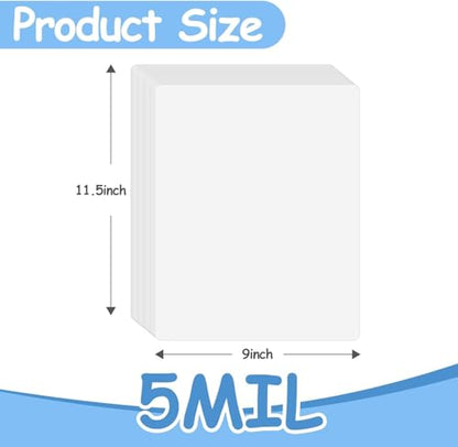 [5mil 800 Pack] Laminating Pouches, 5 Mil Clear Thermal Laminating Pouches - size: 5mil 800