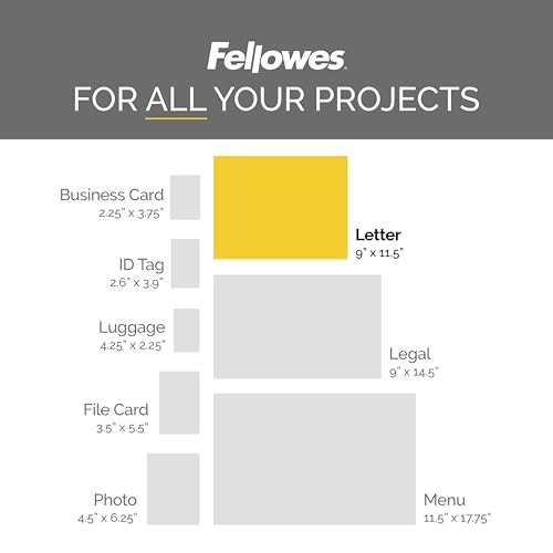 Fellowes Thermal Laminating Pouches, Letter Size Sheets, 3 Mil, 100pk | Premium Protection, Dry-Erase Friendly, Perfect for Classroom School Supplies & Projects, For Use with All Thermal Laminators - style: 3mil - 100 Pack