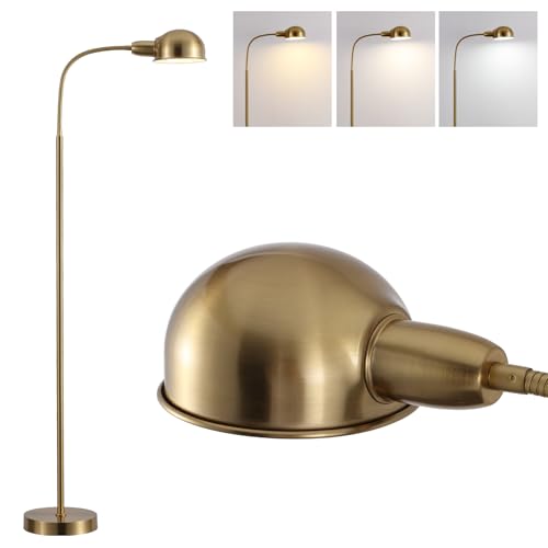 Adjustable Floor Reading Lamp Standing Lamps with Remote Control Gooseneck and Rotatable Shade, Modern for Living Room Bedroom Study Room Office Hotel