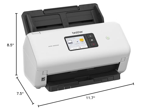 Brother ADS-3300W Wireless, High-Speed Desktop Scanner | 2.8-inch Touchscreen | Scans Up to 40ppm1 - style: New