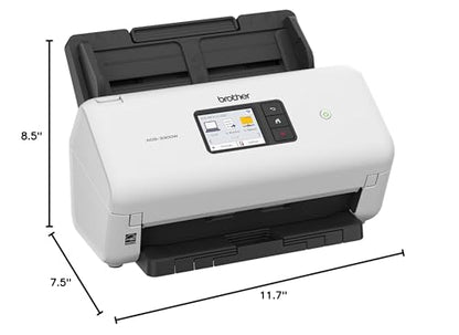 Brother ADS-3300W Wireless, High-Speed Desktop Scanner | 2.8-inch Touchscreen | Scans Up to 40ppm1 - style: New
