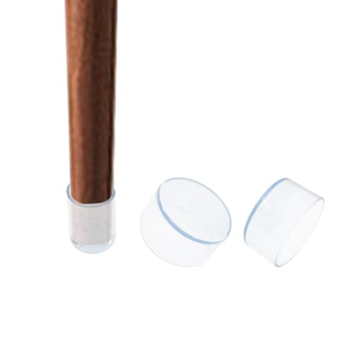 Round Chair Leg Caps,PVC Furniture Feet Covers,TTZEZE Transparent Round Floor Protectors,Clear Table Feet Covers Preventing Plastic Chair Leg Covers Scratches and Noise 60mm/2.36'', 12 - size: 2.36 inches